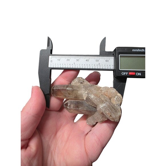 Rough Smoky Quartz Point Crystal Cluster - Picture 10 of 10